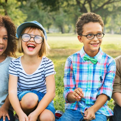 Children Friendship Togetherness Playful Happiness Concept